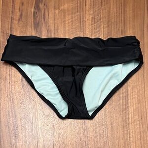 Prana Black and Cream Women's Bikini Bottom